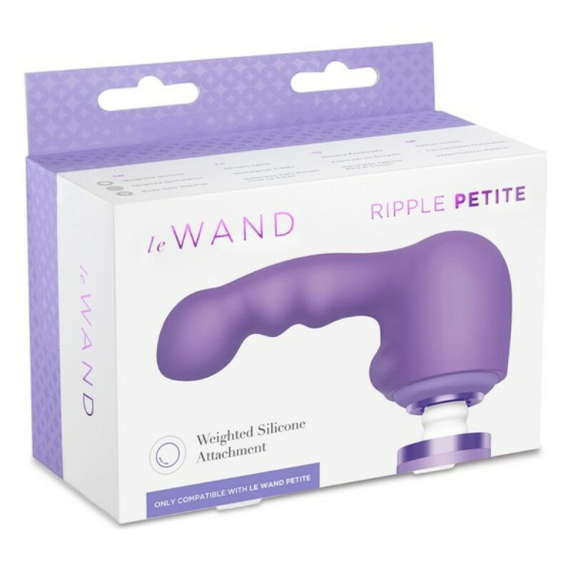 Massaggiatore Vibrante Curvo in Silicone Petite Ripple Weighted Le Wand Petite