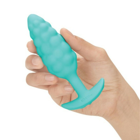 Butt Plug Vibrante B-Vibe Bump Texture Verde