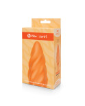 Butt Plug Vibrante B-Vibe Swirl Texture Arancio