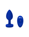 Vibratore B-Vibe Vibrating Jewel Azzurro Blu Marino L/XL