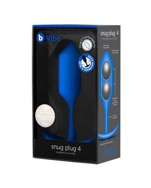 Plug Anale B-Vibe 4 Azzurro Blu Marino