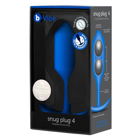 Plug Anale B-Vibe 4 Azzurro Blu Marino