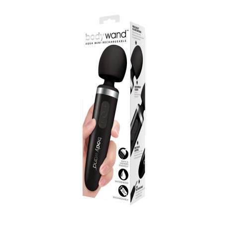 Massaggiatore Aqua Mini Wand Ricaricabile Nero Bodywand