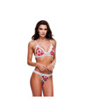 Set di Lingerie Baci Lingerie 838-SEG-3 Multicolore (S/M) (2 pcs)