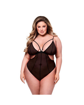 Body Baci Lingerie Crotchless Nero Queen size