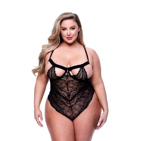 Body Baci Lingerie Sexy Strappy Lace Nero Queen