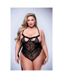 Body Baci Lingerie Sexy Strappy Lace Nero Queen