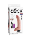 KING COCK - PENE EIACOLATORE NATURALE REALISTICO 22.86 CM