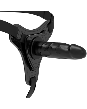 FETISH SUBMISSIVE HARNESS - SILICONE NERO REALISTICO 15 CM