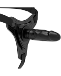 FETISH SUBMISSIVE HARNESS - SILICONE NERO REALISTICO 15 CM