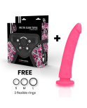 DELTA CLUB - TOYS IMBRACATURA + DONG SILICONE ROSA 17 CM -O- 3 CM