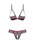 Set di Lingerie Obsessive Tulia Nero L/XL