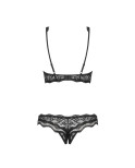 Set di Lingerie Obsessive Luvae Nero S/M