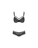 Set di Lingerie Obsessive 860 Nero L/XL