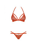 Set di Lingerie Obsessive 838-SET-3 Rosso S/M