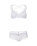 Set di Lingerie Obsessive 860 Bianco S/M