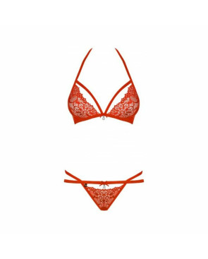 Set di Lingerie Obsessive 838-SET-3 Rosso L/XL