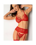 Set di Lingerie Obsessive 838-SEG-3 Rosso L/XL