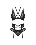 Set di Lingerie Obsessive Alessya Nero XS/S