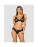 Set di Lingerie Obsessive Luvae Nero S/M