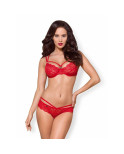 Set di Lingerie Obsessive 860 Rosso S/M