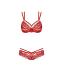 Set di Lingerie Obsessive 860 Rosso S/M