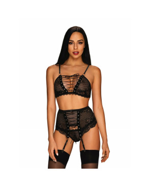 Set di Lingerie Obsessive Basitta Nero S/M