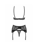 Set di Lingerie Obsessive Basitta Nero S/M