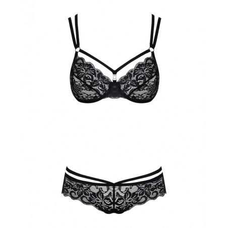 Set di Lingerie Obsessive 860 Nero S/M