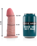 ROCKARMY - IMBRACATURA + DILDO REALISTICO TIGRE A DOPPIA DENSIT 14 CM -O- 4.46 CM