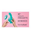 Vibratore Doppia Stimolazione FemmeFunn Pirouette Turchese