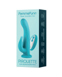 Vibratore Doppia Stimolazione FemmeFunn Pirouette Turchese