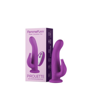 Vibratore Doppia Stimolazione FemmeFunn Pirouette Viola