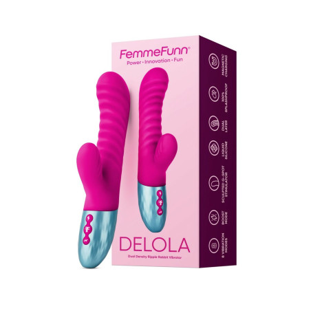 Vibratore Doppia Stimolazione FemmeFunn Delola Rosa