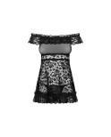 Baby-doll Obsessive Flores Nero S/M