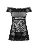 Baby-doll Obsessive Flores Nero S/M