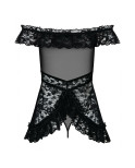 Baby-doll Obsessive Flores Nero S/M