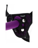 GET REAL - IMBRAGATURA IN PIZZO CON CINTURINO VIOLA