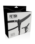 FETISH SUBMISSIVE HARNESS - VIBRATORE IN SILICONE NERO 15 CM