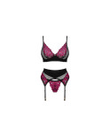 Set di Lingerie Obsessive Nero M/L