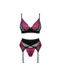 Set di Lingerie Obsessive Nero M/L