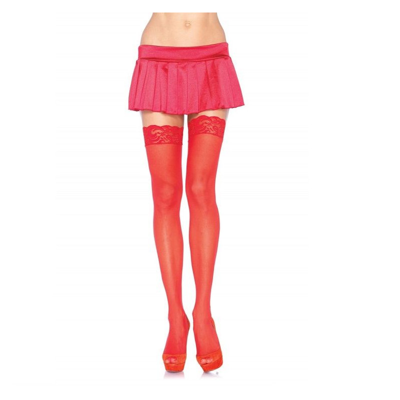 LEG AVENUE - COLLANT ROSSO CON TOP IN PIZZO