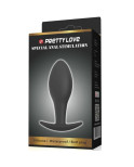 PRETTY LOVE - PLUG ANALE ANCORANTE IN SILICONE 8.5 CM NERO