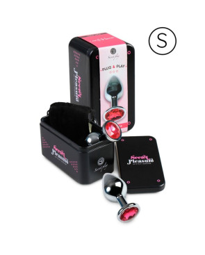 SECRETPLAY - PLUG ANALE ALLUMINIO FUCSIA 7 CM