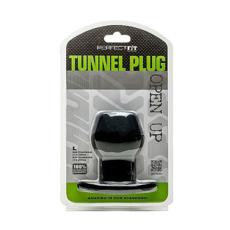 PERFECT FIT BRAND - ASS TUNNEL PLUG SILICONE NERO L