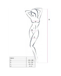 PASSION - WOMAN BS014 BODYSTOCKING NERO TAGLIA UNICA