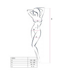 PASSION - WOMAN BS016 BODYSTOCKING NERO TAGLIA UNICA